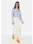 Midi Skirt Çiçekli Fermuarlı Kadın Beyaz Etek 3