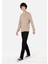 Regular Fit Yuvarlak Yaka Erkek Bej Kazak Cl1071672 3