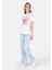 Regular Fit Yuvarlak Yaka Kadın Beyaz Kısa Kol Tişört Cl1069108 3