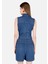 Slim Fit Kadın Mavi Jean Şort Cl1069636 2