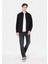 Regular Fit Shirt Neck Düz Erkek Siyah Uzun Kol Gömlek CL1069905 3