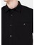 Regular Fit Shirt Neck Düz Erkek Siyah Uzun Kol Gömlek CL1069905 4