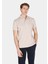 Regular Fit Polo Yaka Düz Erkek Bej Kısa Kol Tişört CL1073960 1