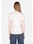 Slim Fit Yuvarlak Yaka Baskılı Kadın Beyaz Kısa Kol Tişört 2