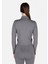 Slim Fit Fermuarlı Düz Kadın Antrasit Sweatshirt 2