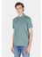 Regular Fit Polo Yaka Düz Erkek Yeşil Kısa Kol Tişört CL1073960 1