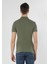 Slim Fit Polo Yaka Düz Erkek Yeşil Kısa Kol Tişört 2