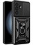 Samsung Galaxy A36 Uyumlu Kılıf Pars Lens Sürgülü Yüzüklü Standlı Korumalı Kılıf 1