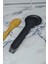 Paslanmaz metal siyah şık tezgah üstü kaşıklık ve altlığı 30x34 5