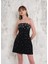 Önü Taşlı Mini Siyah Abiye Elbise 2