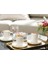 Marella Porselen 6 Kişilik Kahve Fincan Takımı 85 ml Gold 1