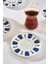 İznik 6 Kişilik 12 Parça Cam Çay Seti, 132 ml, Beyaz 5