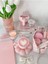 İki Kişilik 4 Parça Bulut Model Kahve Fincanı, 90 ml, Pembe Renkli 5