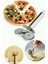 Çelik Çift Başlıklı Pizza Mantı Hamur Kesme Bıçağı 18 cm 2