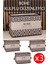 (3 Adet) Bohe Kulplu Düzenleyici (22 x 34 x 24 cm ) Mini Organizer Düzenleyici Hurç Kutu Kumaş Sepet 1