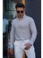Erkek Gofre Kumaş %50 Likra %50 Pamuk Terletme Yapmaz Kolay Ütülenir Yazlık Gömlek 3