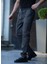 Mevsimlik Armürlü Kumaş Jogger Pantolon 2