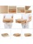 Jüt Kapaklı Dolap Çekmece Içi Takı Çamaşır Katlanır Saklama Kutusu Organizer 30 x 23 x 11 4