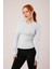 Uzun Kollu Basic Bebe Mavisi Bluz 1