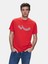 Erkek Sıfır Yaka Kısa Kollu Regular Kırmızı T-shırt 2