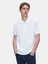 Erkek Polo Yaka Fermuarlı Kısa Kollu Regular Beyaz T-shırt 2