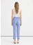 Normal Bel Standart Açık Mavi Kadın Pantolon 25YSL5363 4