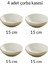 Modern Gold Krem 4 Kişilik 15 cm Porselen Çorba Kasesi Seti 2