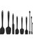 Siyah 9 Parça Silikon Spatula Seti, BPA Free, dayanıklı ve kullanışlı mutfak gereci 1