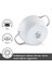 x Refika Birgül Swiss Crystal Metal Kulplu 6 Parça Midi Tencere Set Creamy 3