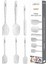 Yüksek Sıcaklığa Dayanıklı 6'lı Silikon Spatula Seti, BPA Free, Beyaz Noktalı 1