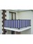 Balkon Demir Perdesi Bağcıklı Mavi Ince Çizgili 450 x 80 1