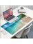 70X30 cm Deniz Dalgası Temalı Kaydırmaz Taban Speed Yüzey Oyuncu Mouse Pad Gaming 3