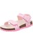 Desenli Mantar Taban Sandalet Pembe 2
