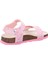 Desenli Mantar Taban Sandalet Pembe 3