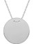 925 Ayar Gümüş Yuvarlak Plaka Kolye 1