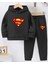 Kışlık Kız Erkek Çocuk Eşofman Takımı 5 6 7 8 9 10 11 12 Yaş Unisex Superman 1