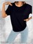 Kadim Ra Sembollü Lazer Kesim Siyah Basic Tshirt 3
