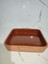 Store Toprak Sırlı Kahverengi Kare Borcam Iç Yüzey 30 x 30 X6 cm 5-6 Kişilik 1