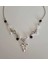 Black & White Coquette Tema Fiyonk Charm Ribbon Kolye Y2K 1