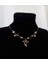 Black & White Coquette Tema Fiyonk Charm Ribbon Kolye Y2K 2