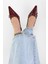 Kadın Spice Bordo Cilt Fiyonk Detaylı Stiletto 3