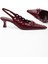 Kadın Spice Bordo Cilt Fiyonk Detaylı Stiletto 5