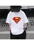 Kaliteli Pamuk Penye Unisex Erkek Kız Çocuk Baskılı Tshirt 5 6 7 8 9 10 11 12 13 14 Yaş Superman 2