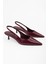Kadın Kate Bordo Cilt Stiletto 3