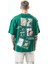 Erkek Low Vision Nakışlı Oversize T-Shirt Nefti 1