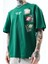 Erkek Low Vision Nakışlı Oversize T-Shirt Nefti 5