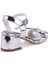 DJA76-ASK43 Gümüş Ortopedik Kız Çocuk Abiye Ayakkabı 4