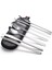 8 Parça Çantalı Yolculuk Çatal Bıçak Kaşık Pipet Chopstick Seti Kamp Okul Ofis Tatil Paslanmaz Çelik Metal 1