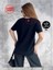 Om/Ohm Sembollü Lazer Kesim Siyah Basic Tshirt 1