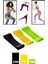 3'lü Set Direnç Bandı 60 cm (X-Hafif - Orta - X-Sert) Pilates Jimnastik Egzersiz Yoga Mini - Loop Band 1